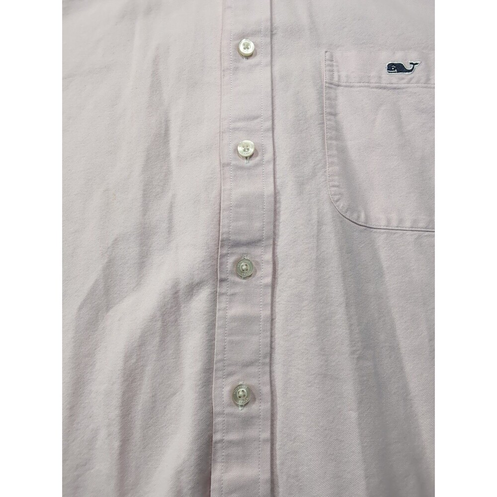 Vineyard Vines by Shep & Ian Shirt Mens Pink Medium Slim Fit Tucker Button Front - Picture 8 of 16
